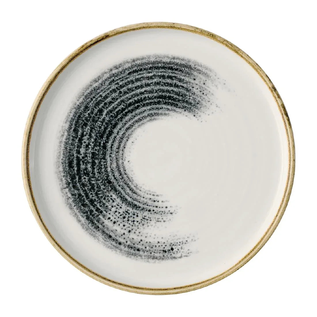 JA063 - Churchill Homespun Accents Black Walled Plates 217mm (6 Pack)