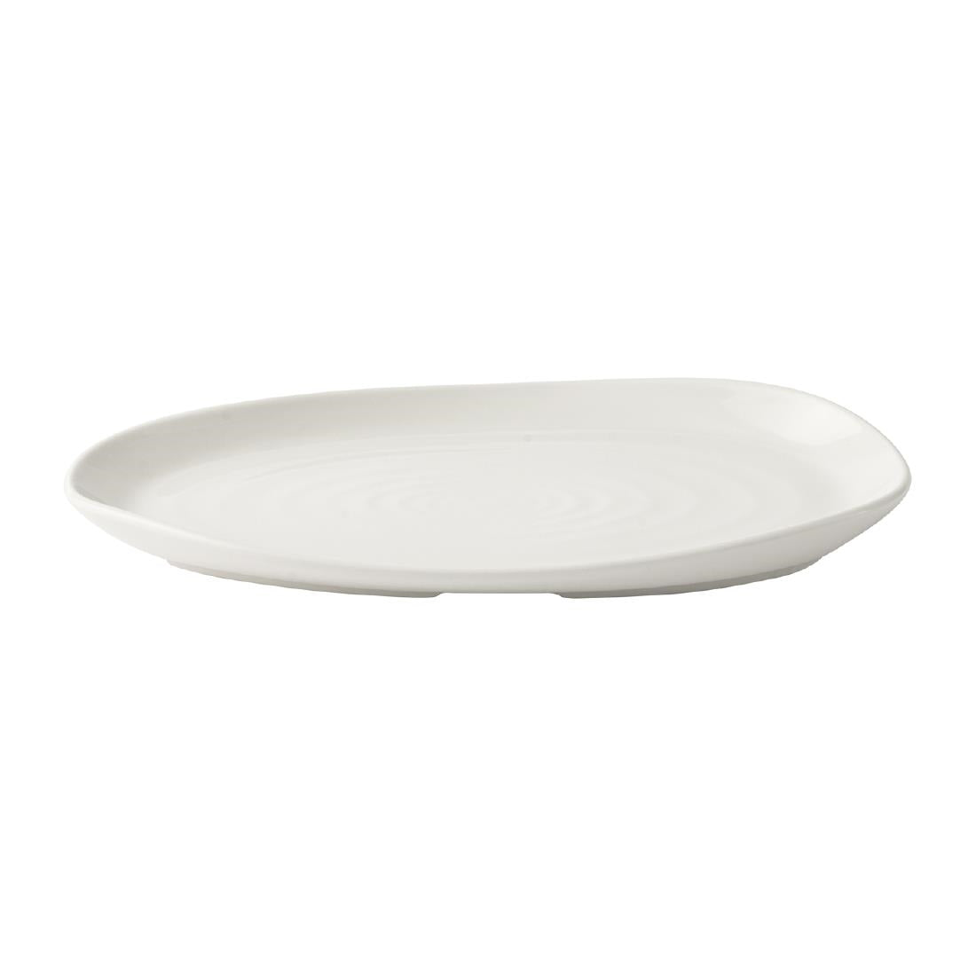 JA071 - Churchill Envisage Natural White Organic Oblong Plates 260x150mm (6 Pack)
