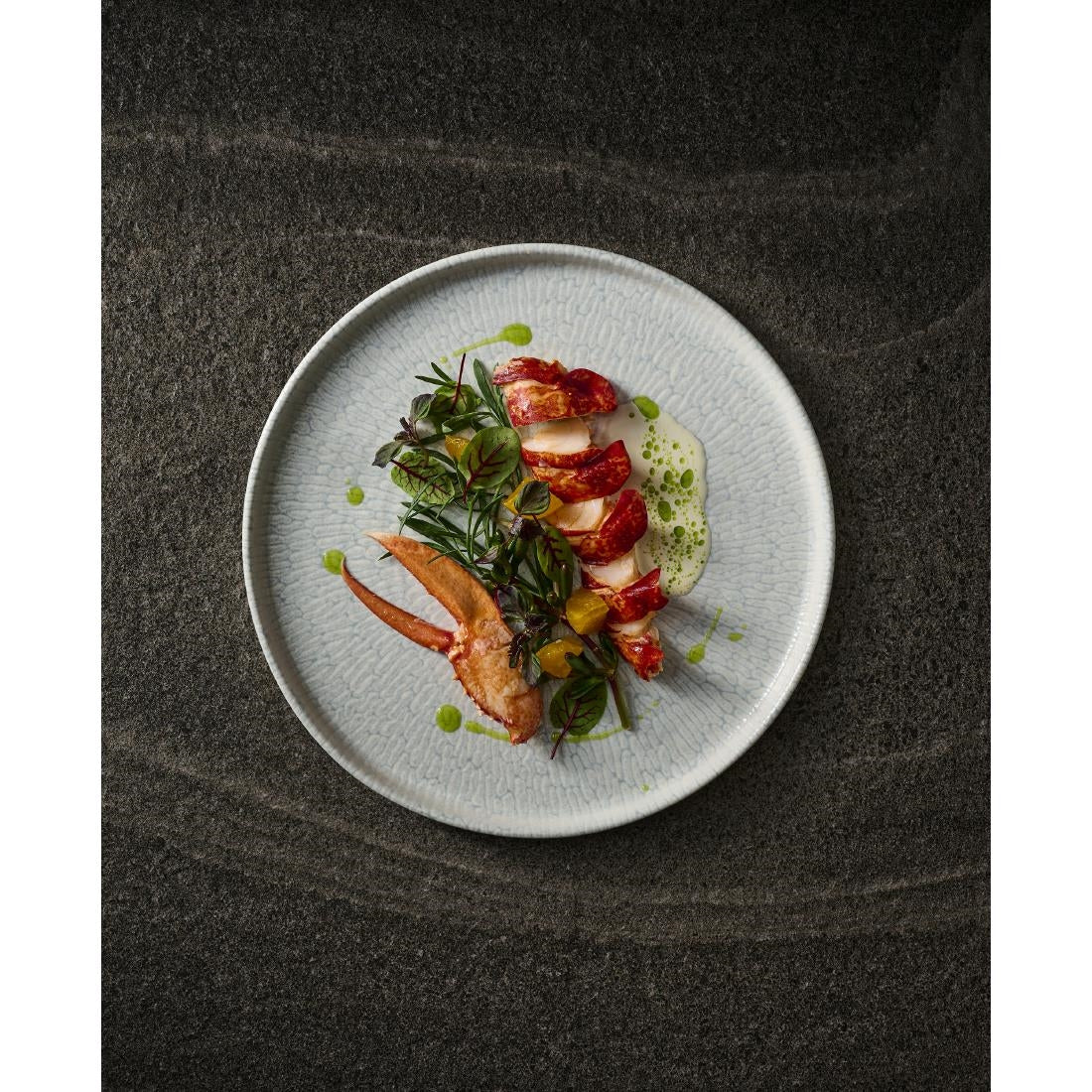 JA083 - Churchill Delta Grey Walled Plates 210mm (6 Pack)