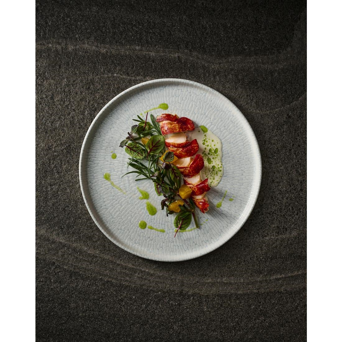 JA083 - Churchill Delta Grey Walled Plates 210mm (6 Pack)