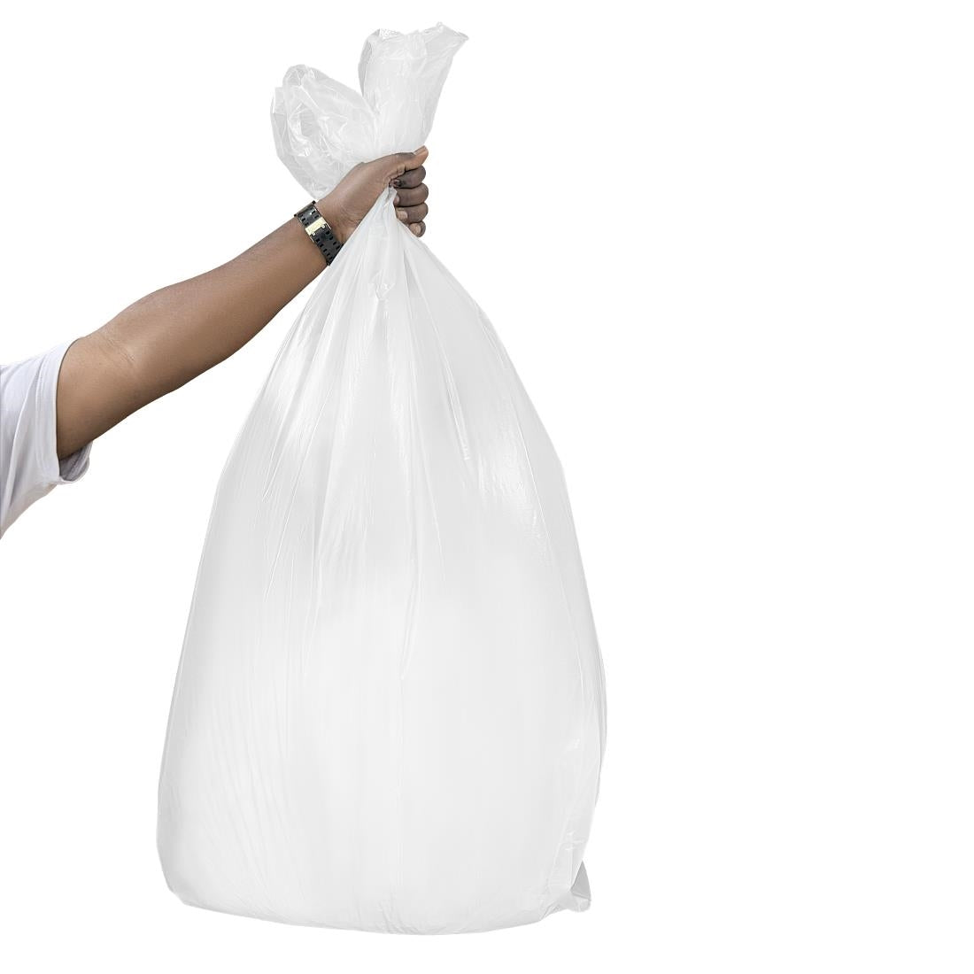 JA178 Jantex Heavy Duty Bin Bag Clear - 87ltr (Pack 100)