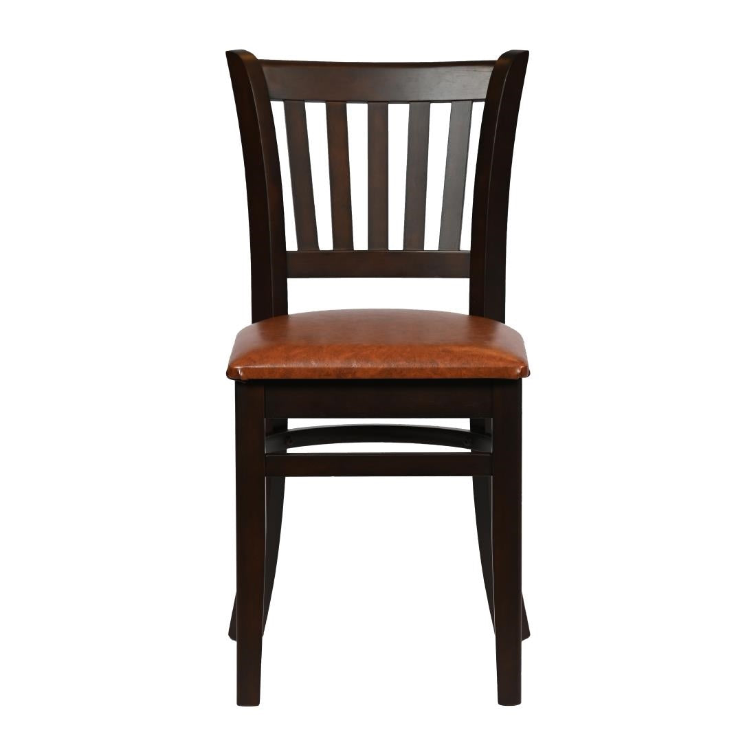 JA201 - Turin Dining Table with 4 Manhattan Chairs in Dark Walnut with Bison Tan