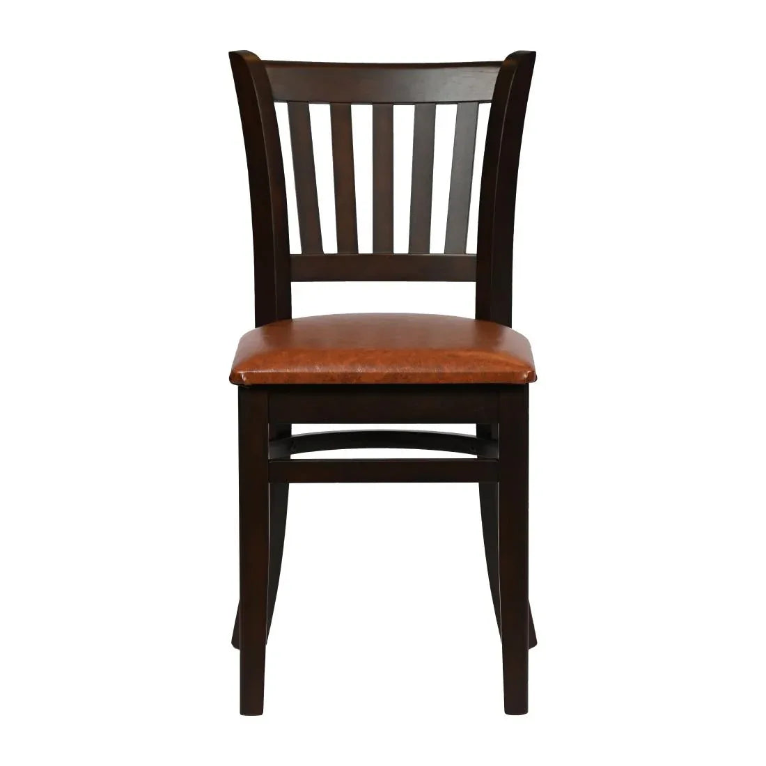 JA201 - Turin Dining Table with 4 Manhattan Chairs in Dark Walnut with Bison Tan