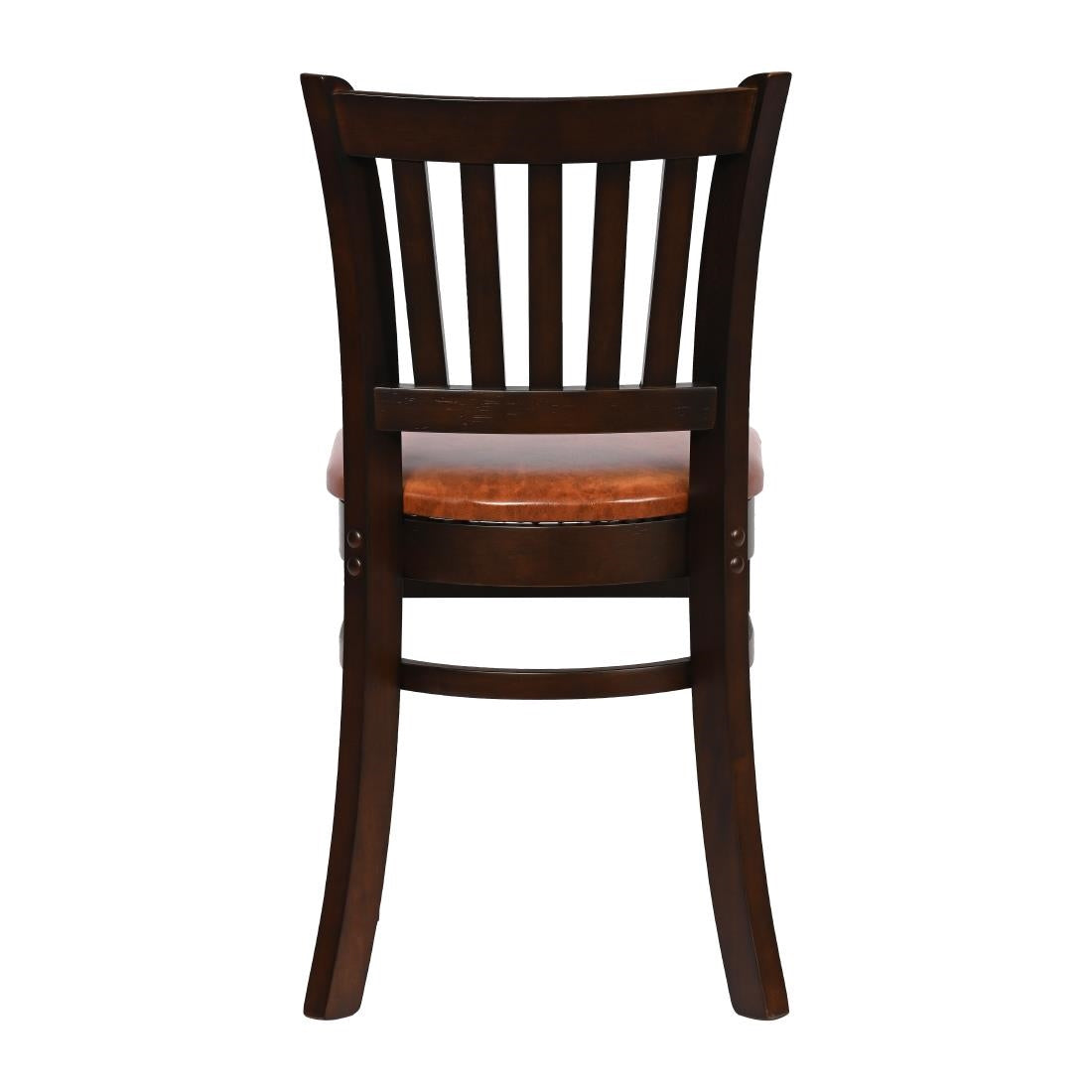 JA201 - Turin Dining Table with 4 Manhattan Chairs in Dark Walnut with Bison Tan