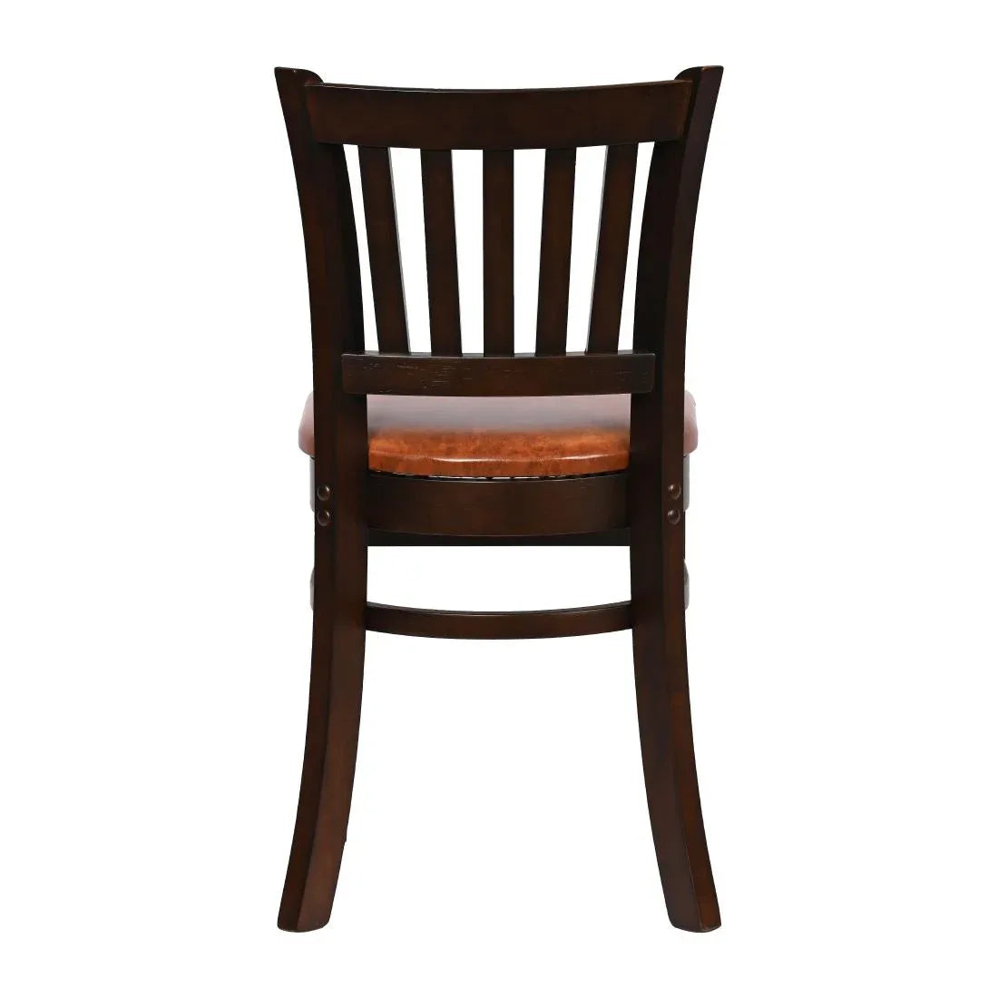 JA201 - Turin Dining Table with 4 Manhattan Chairs in Dark Walnut with Bison Tan