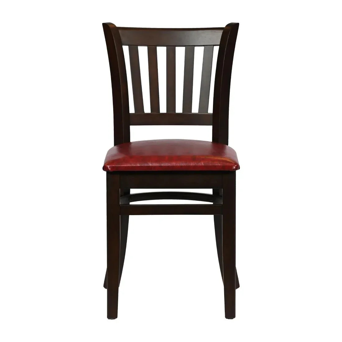 JA203 - Turin Dining Table with 4 Manhattan Chairs in Dark Walnut with Bison Bordeaux