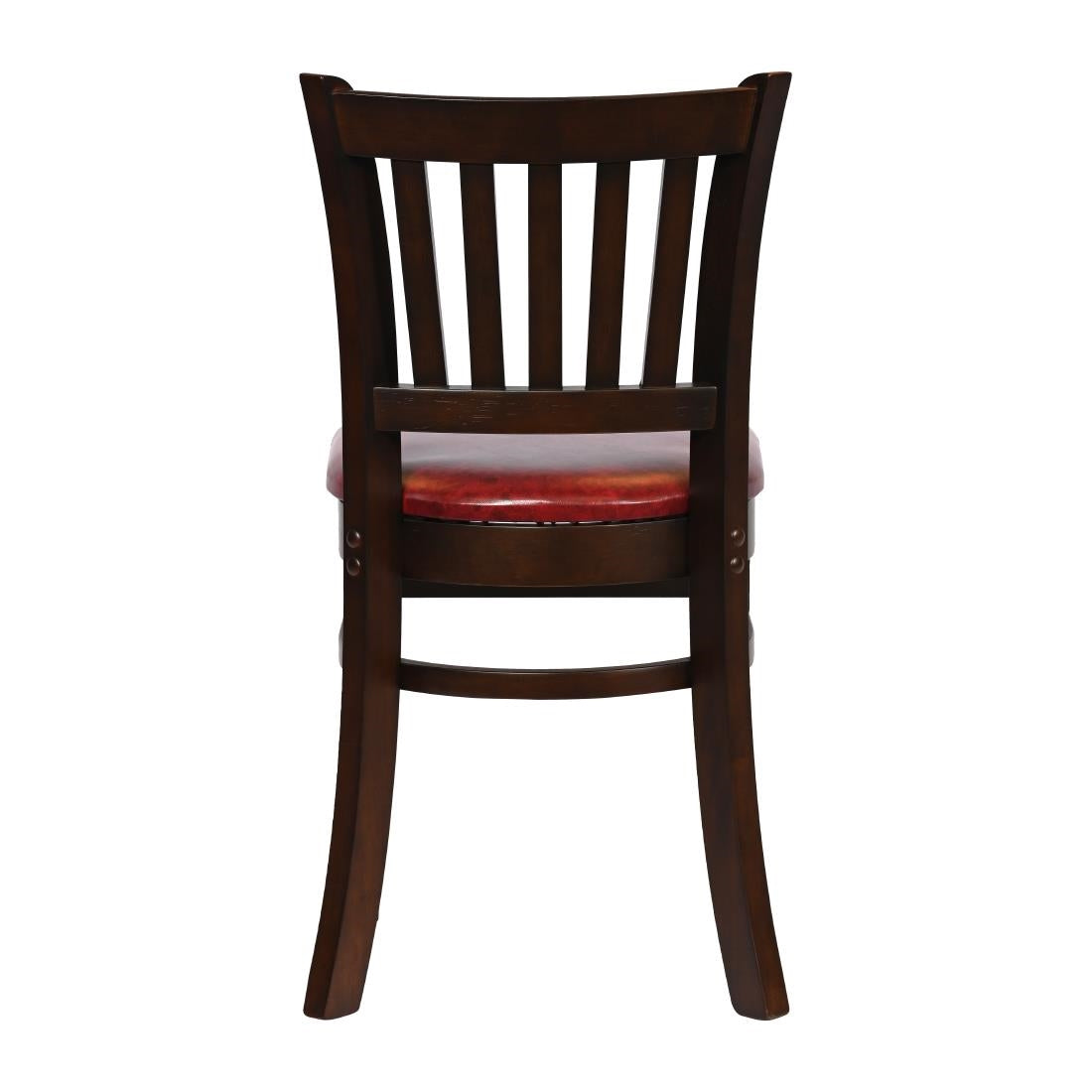 JA203 - Turin Dining Table with 4 Manhattan Chairs in Dark Walnut with Bison Bordeaux