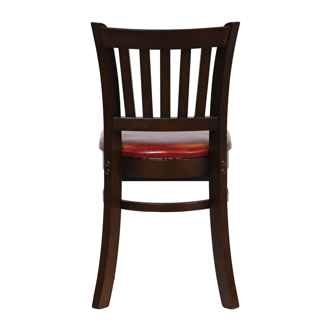 JA203 - Turin Dining Table with 4 Manhattan Chairs in Dark Walnut with Bison Bordeaux