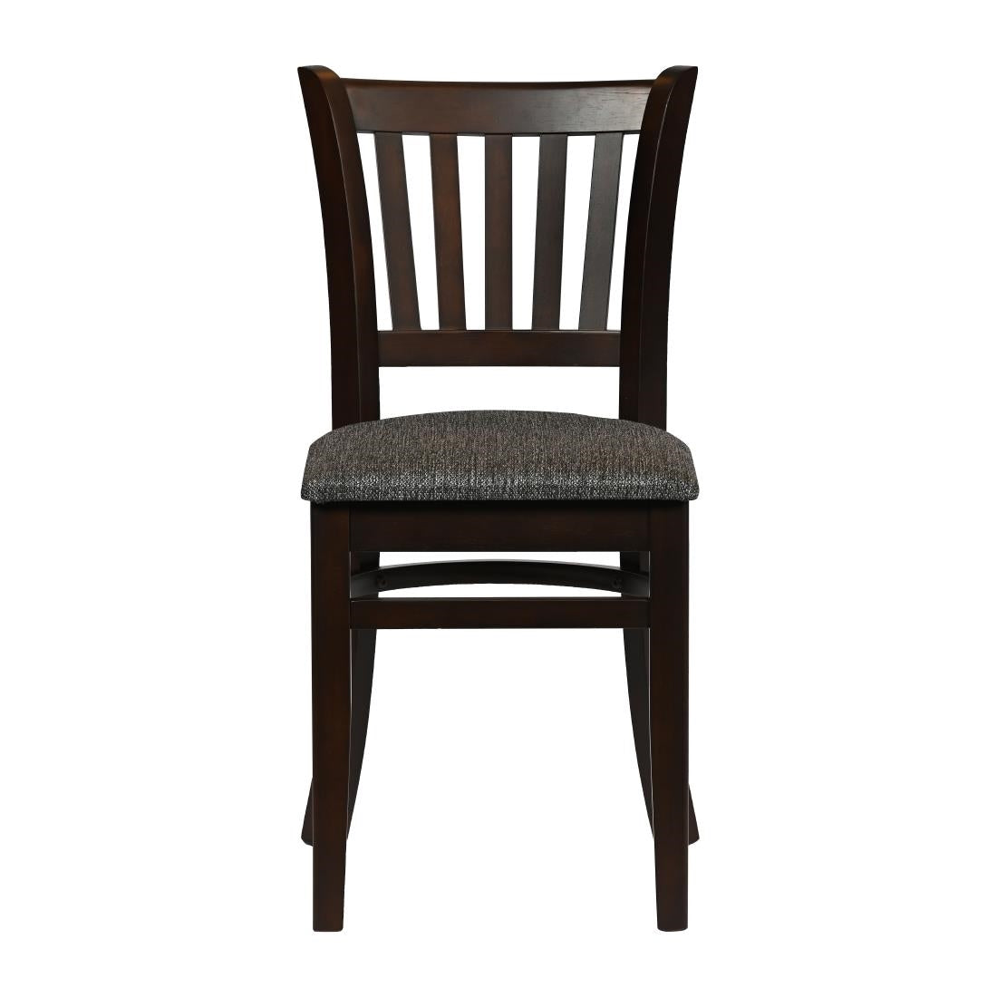 JA205 - Turin Dining Table with 4 Manhattan Chairs in Dark Walnut with Shetland Smoke