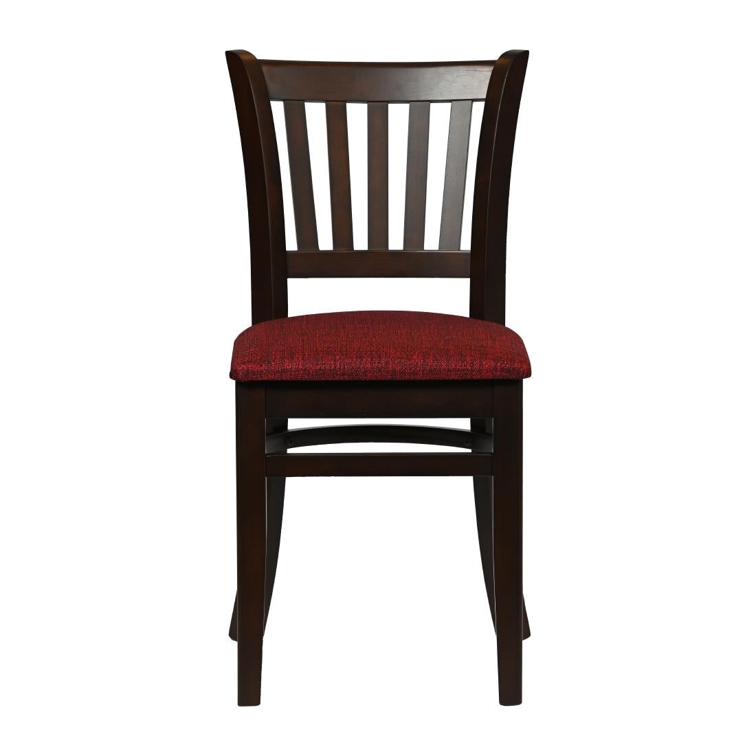 JA206 - Turin Dining Table with 4 Manhattan Chairs in Dark Walnut with Shetland Scarlett