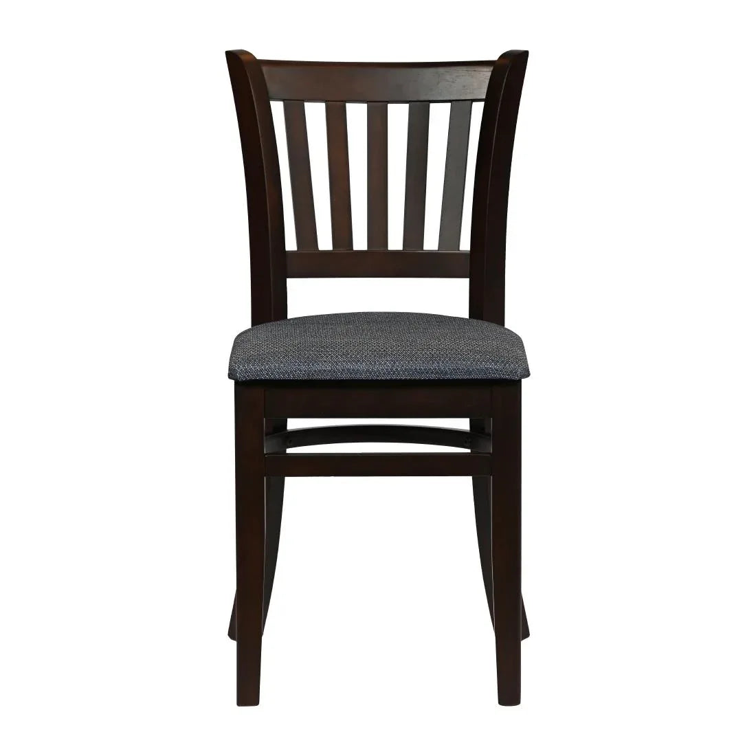 JA207 - Turin Dining Table with 4 Manhattan Chairs in Dark Walnut with Shetland Sea