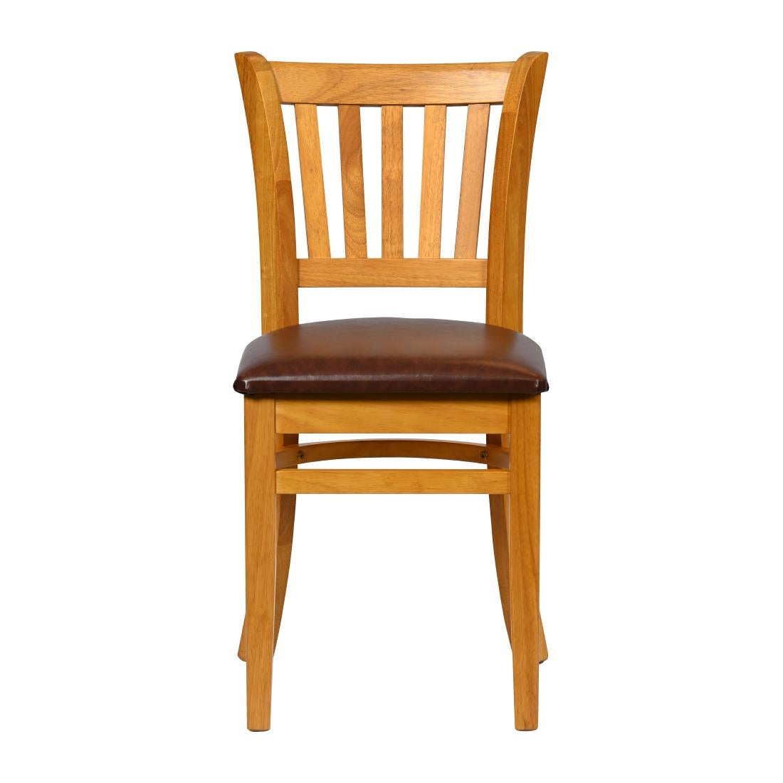 JA208 - Turin Dining Table with 4 Manhattan Chairs in Soft Oak with Bison Espresso