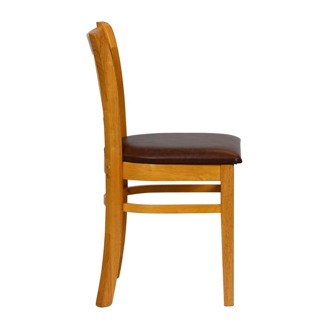 JA208 - Turin Dining Table with 4 Manhattan Chairs in Soft Oak with Bison Espresso