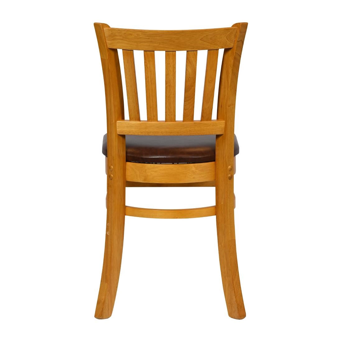 JA208 - Turin Dining Table with 4 Manhattan Chairs in Soft Oak with Bison Espresso