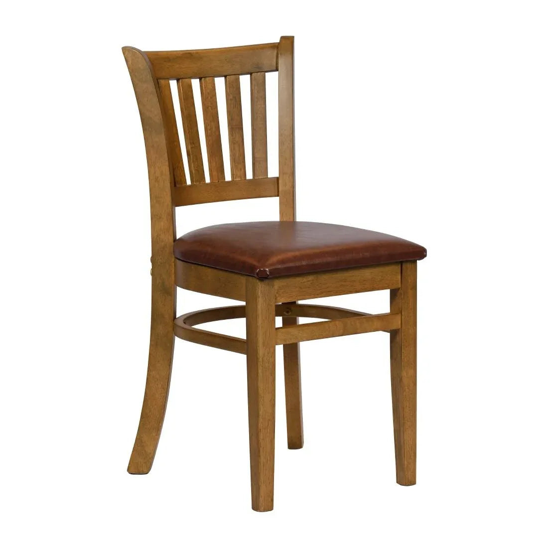JA216 - Turin Dining Table with 4 Manhattan Chairs in Weathered Oak with Bison Espresso