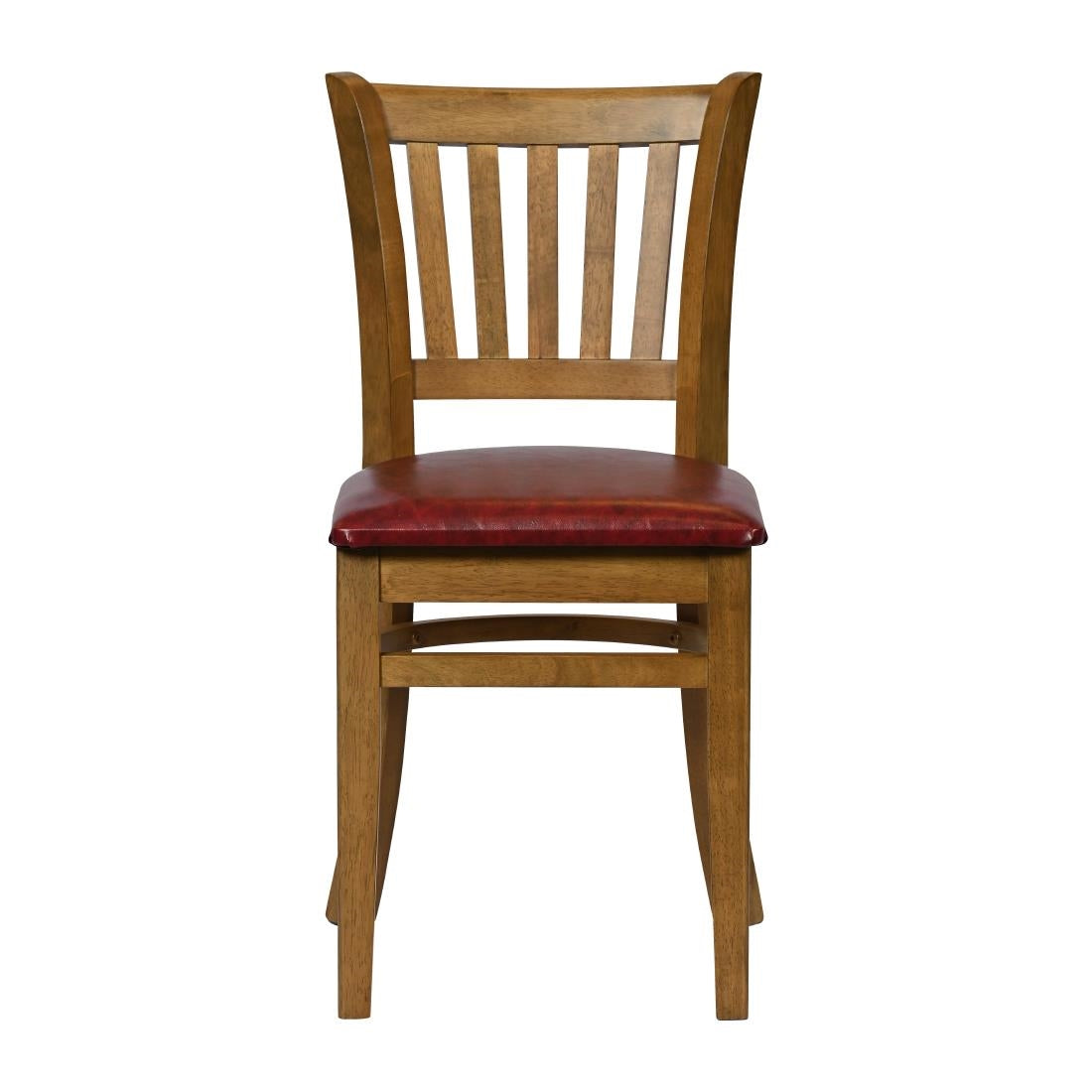 JA219 - Turin Dining Table with 4 Manhattan Dining Chairs in Weathered Oak with Bison Bordeaux