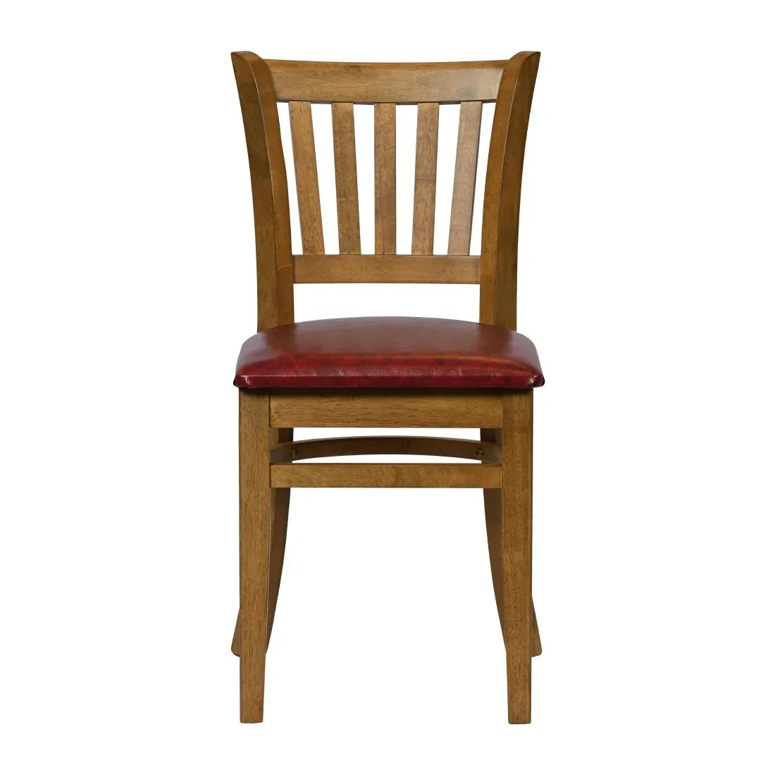JA219 - Turin Dining Table with 4 Manhattan Dining Chairs in Weathered Oak with Bison Bordeaux