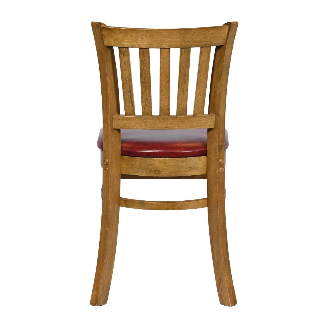 JA219 - Turin Dining Table with 4 Manhattan Dining Chairs in Weathered Oak with Bison Bordeaux