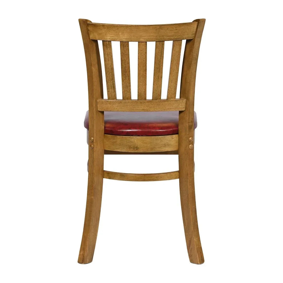 JA219 - Turin Dining Table with 4 Manhattan Dining Chairs in Weathered Oak with Bison Bordeaux