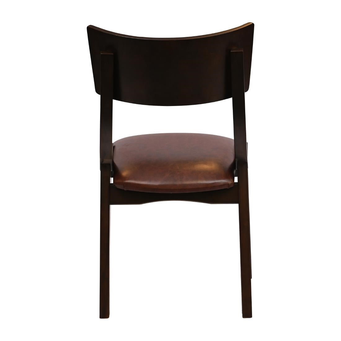 JA240 Chelsea Dining Chairs in Dark Walnut with Bison Espresso Seats (6 Pack)
