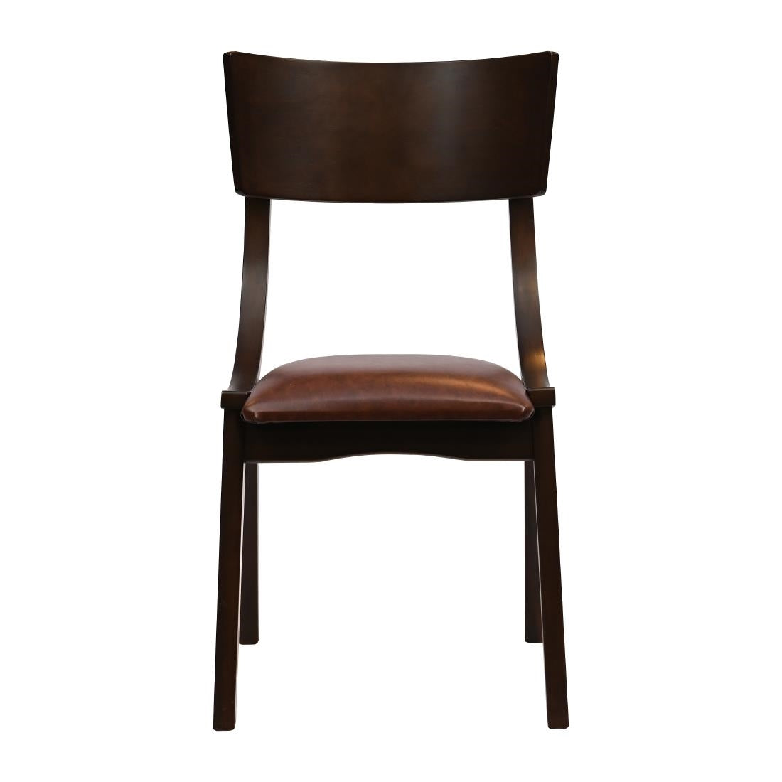 JA240 Chelsea Dining Chairs in Dark Walnut with Bison Espresso Seats (6 Pack)