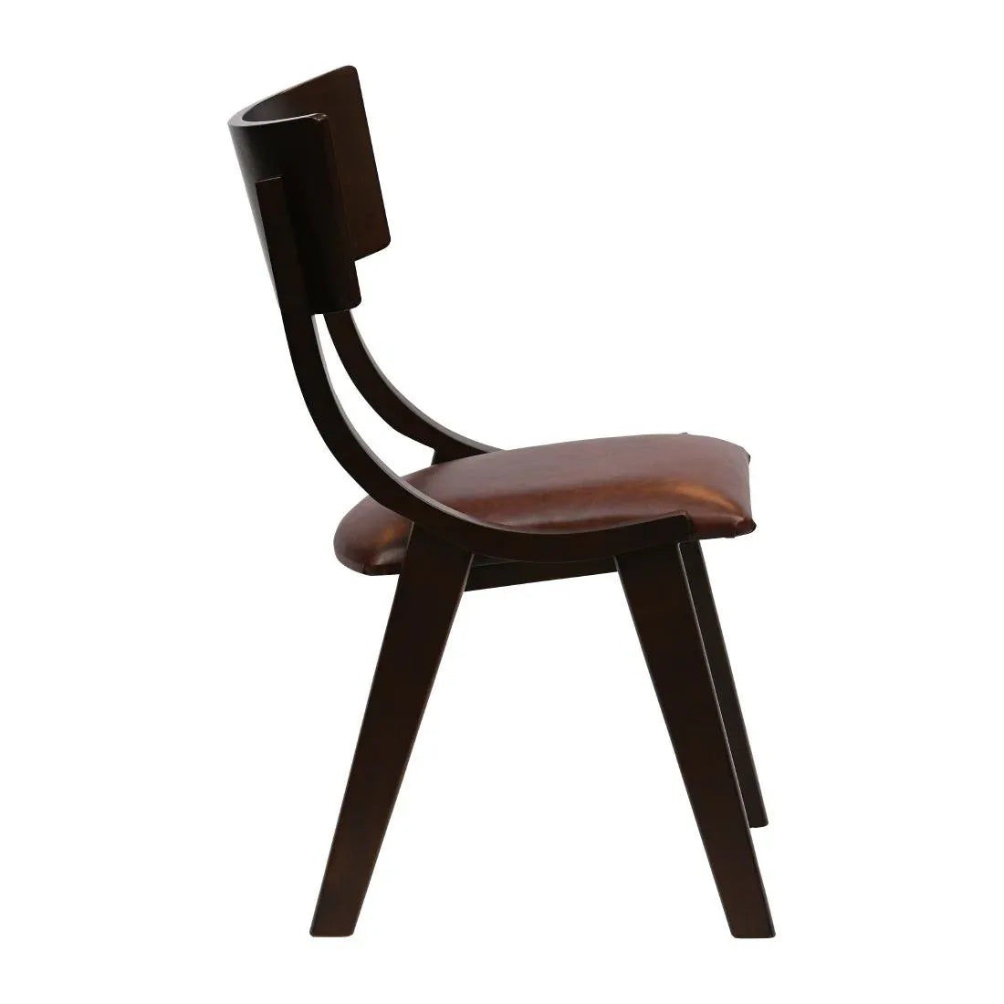 JA240 Chelsea Dining Chairs in Dark Walnut with Bison Espresso Seats (6 Pack)