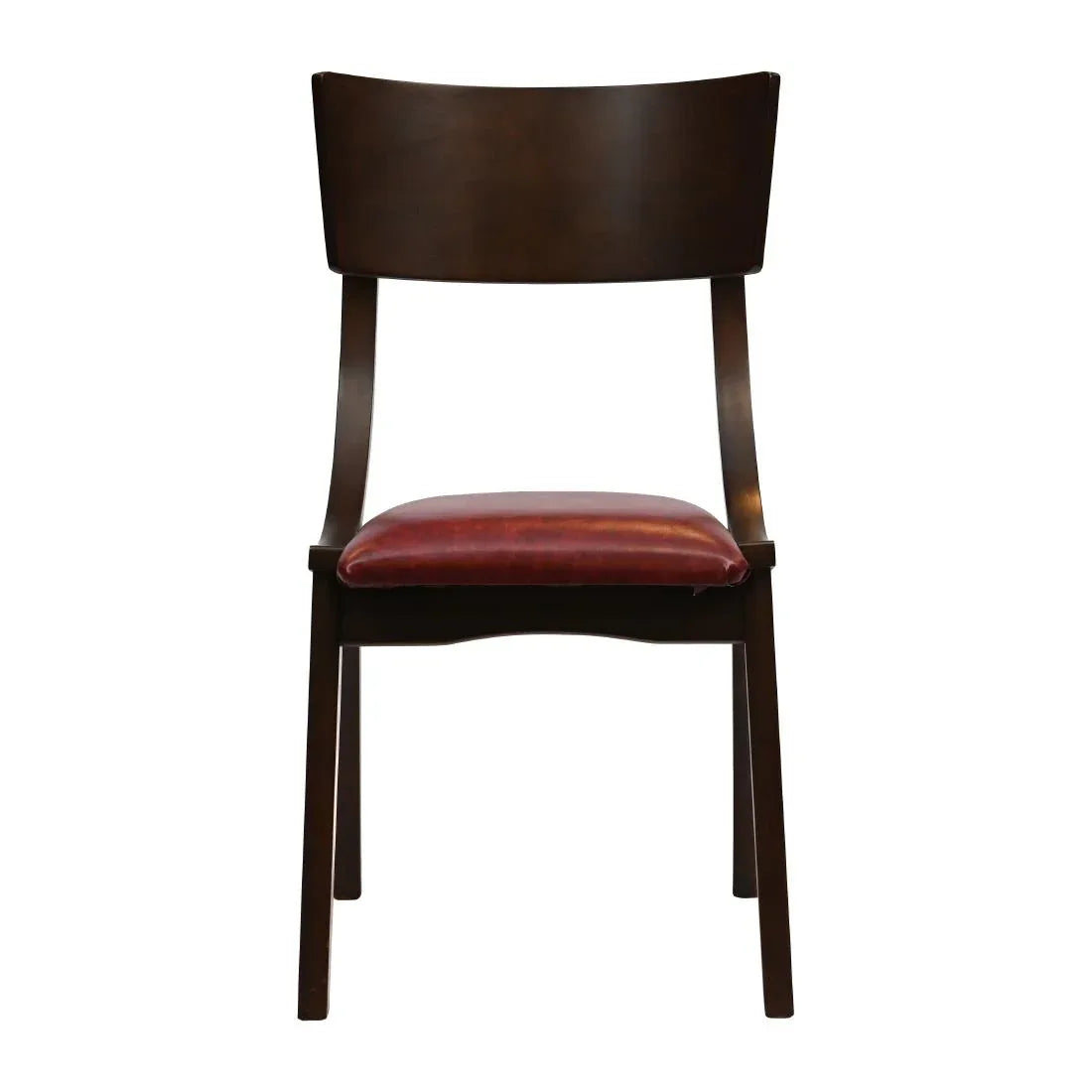 JA243 Chelsea Dining Chairs in Dark Walnut with Bison Bordeaux Seats (6 Pack)