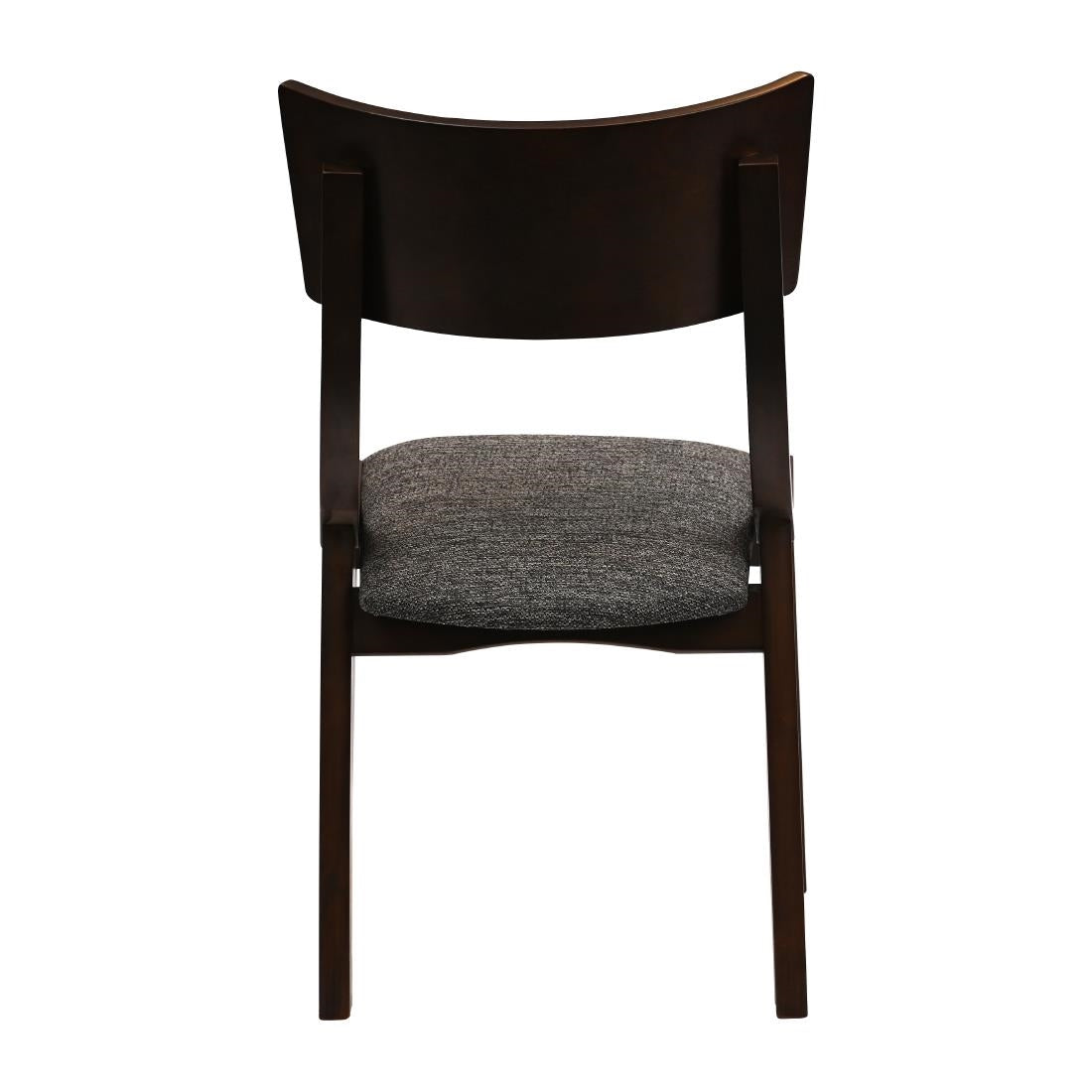 JA245 Chelsea Dining Chairs in Dark Walnut with Shetland Smoke Seats (6 Pack)