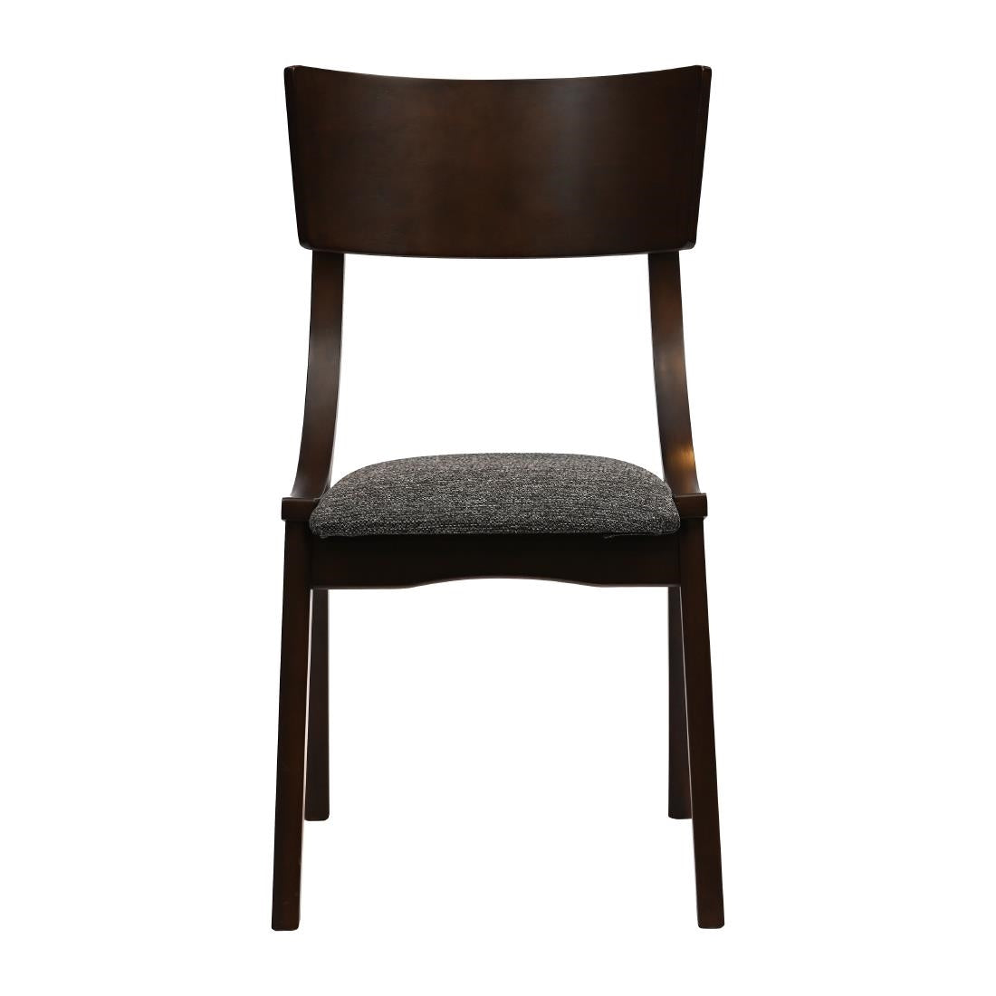 JA245 Chelsea Dining Chairs in Dark Walnut with Shetland Smoke Seats (6 Pack)