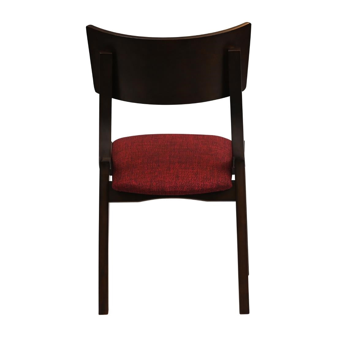 JA246 Chelsea Dining Chairs in Dark Walnut with Shetland Scarlett Seats (6 Pack)