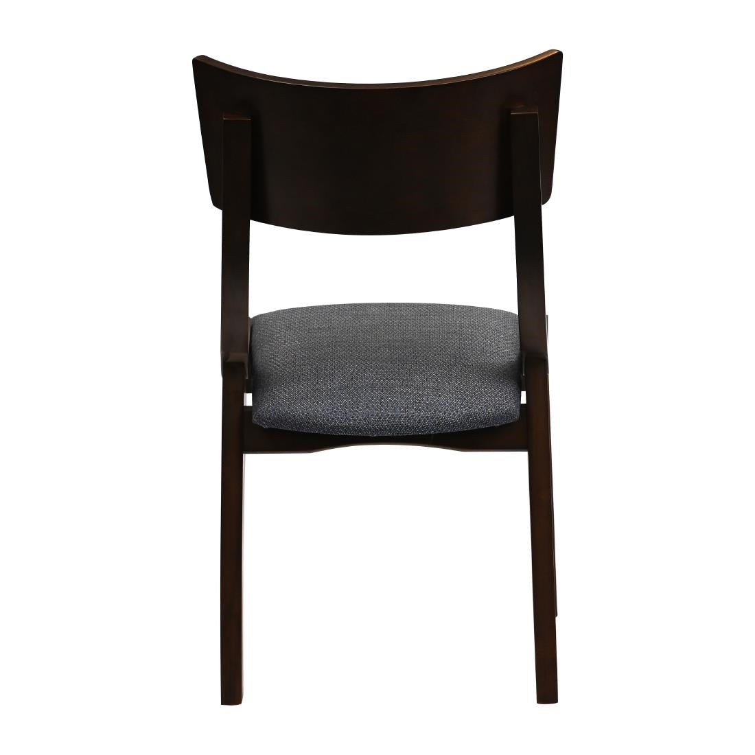 JA247 Chelsea Dining Chairs in Dark Walnut with Shetland Sea Seats (6 Pack)