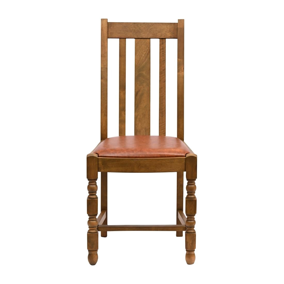 JA257 Thame Dining Chair in Weathered Oak with Bison Tan Seat (6 Pack)