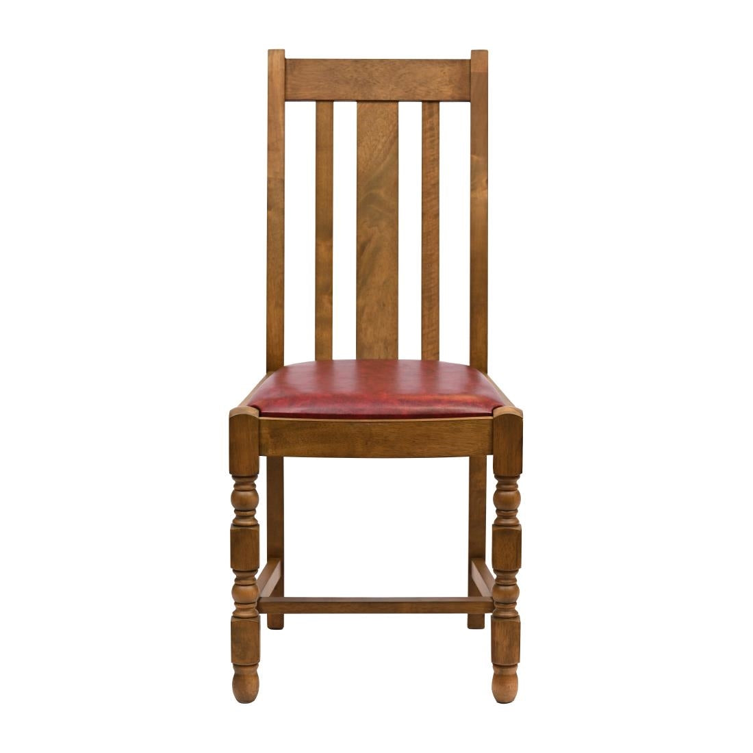 JA259 Thame Dining Chair in Weathered Oak with Bison Bordeaux Seat (6 Pack)