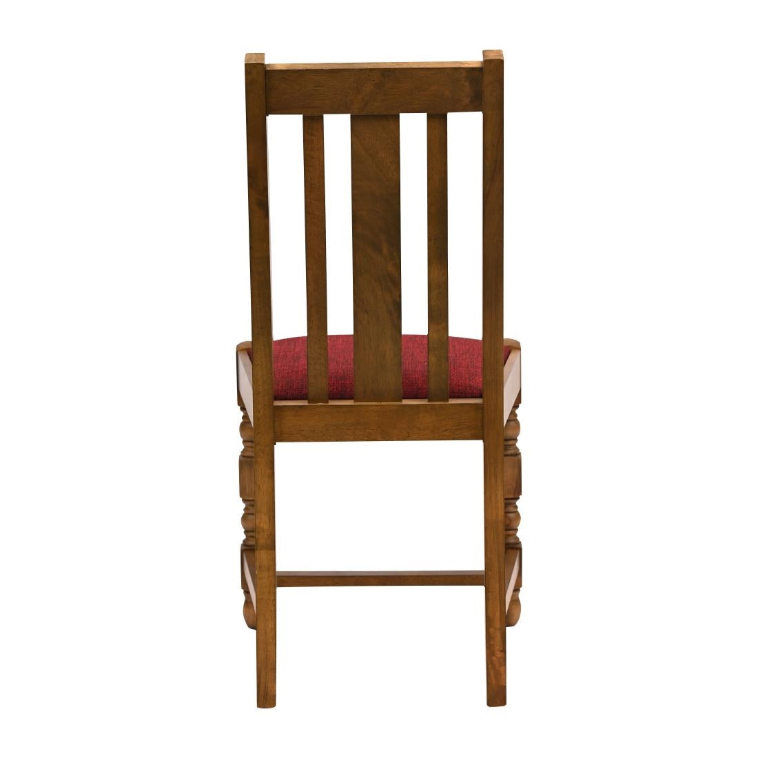 JA262 Thame Dining Chair in Weathered Oak with Shetland Scarlett Seat (6 Pack)