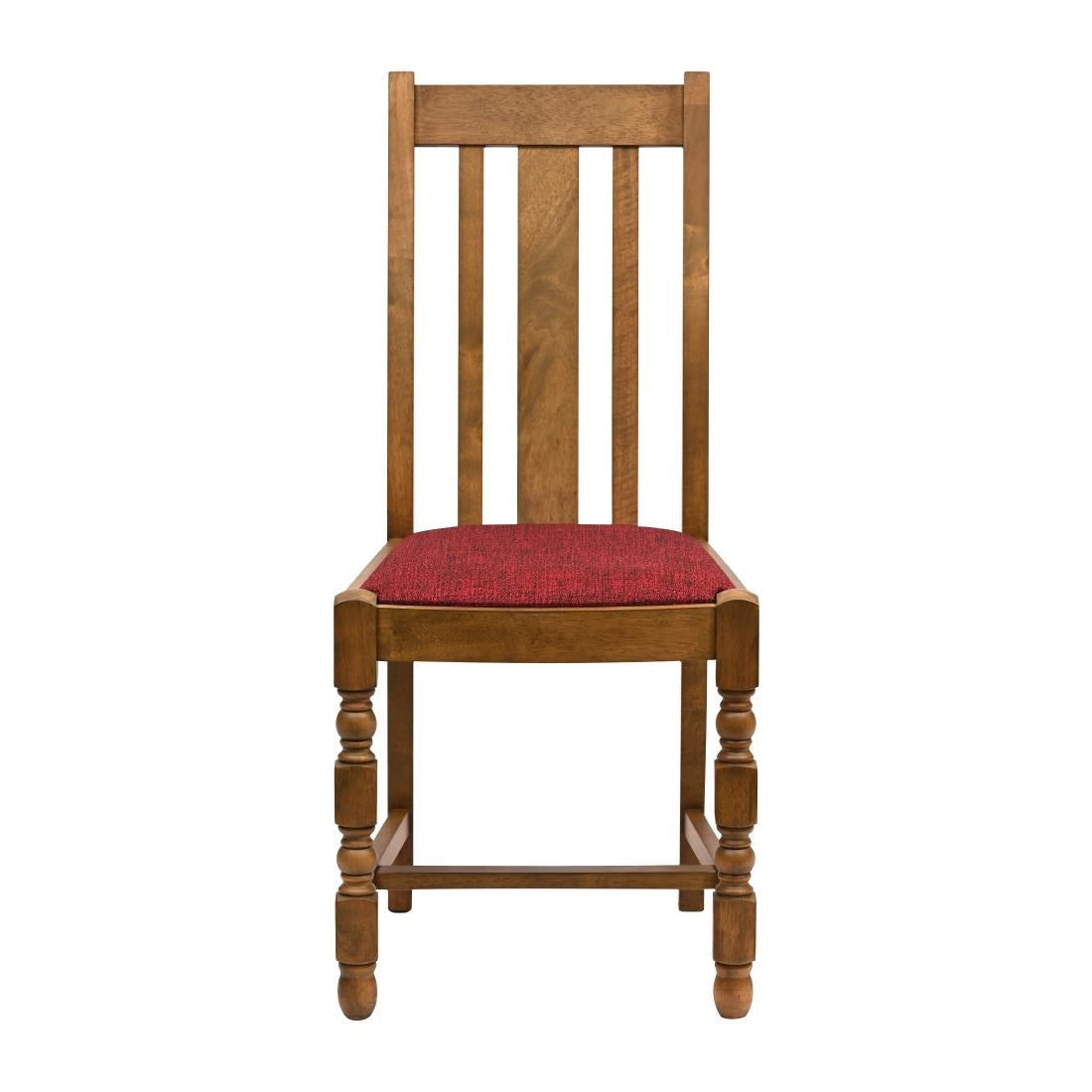JA262 Thame Dining Chair in Weathered Oak with Shetland Scarlett Seat (6 Pack)