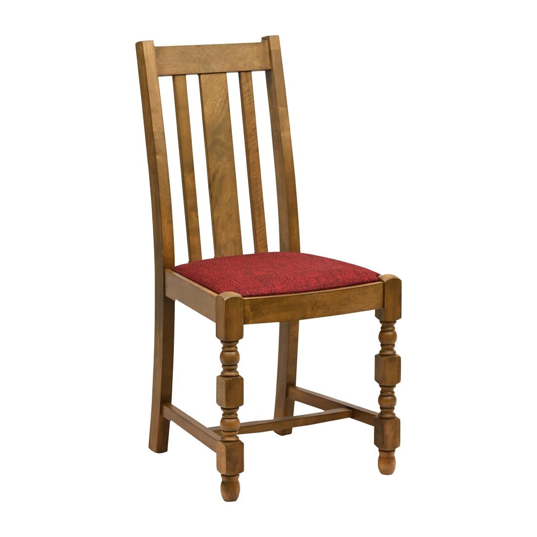JA262 Thame Dining Chair in Weathered Oak with Shetland Scarlett Seat (6 Pack)