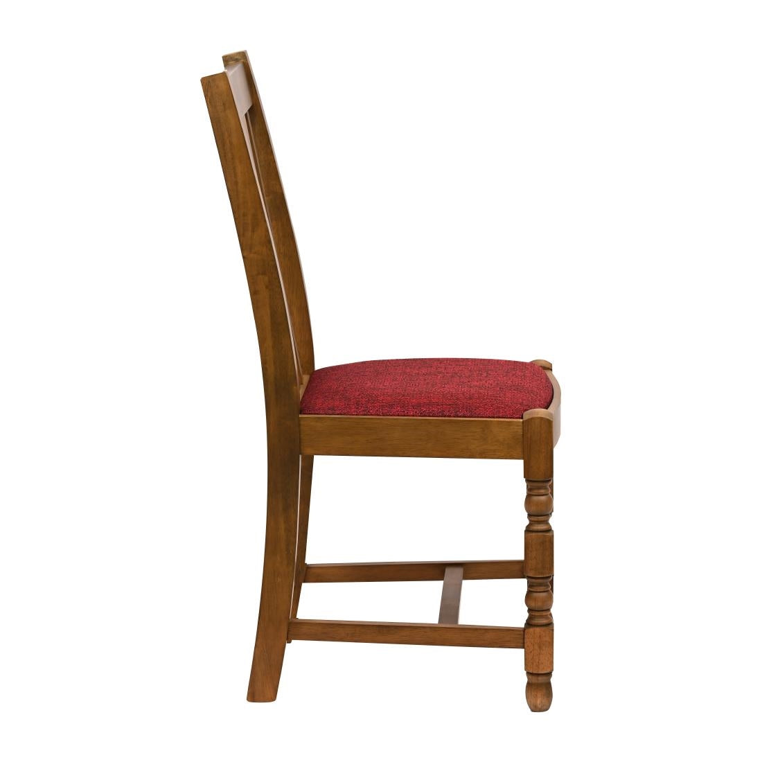 JA262 Thame Dining Chair in Weathered Oak with Shetland Scarlett Seat (6 Pack)