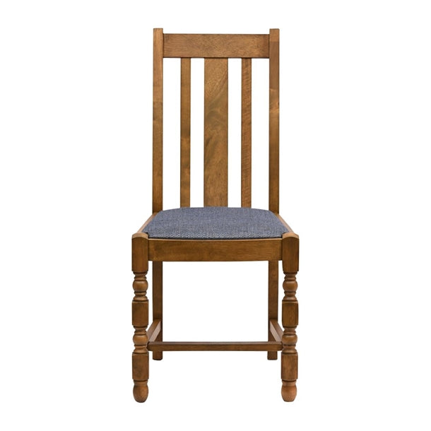 JA263 Thame Dining Chair in Weathered Oak with Shetland Sea Seat (6 Pack)