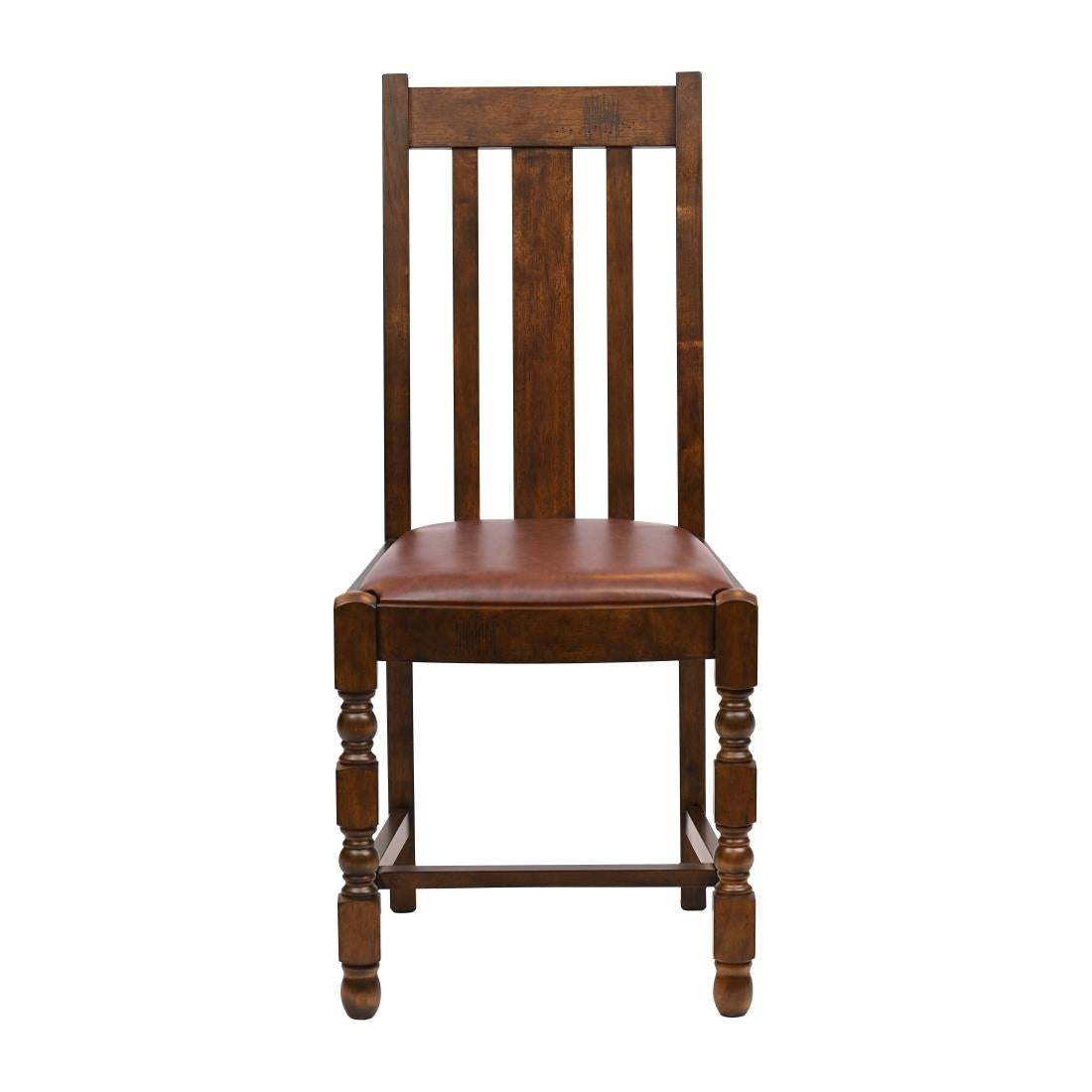JA264 Thame Dining Chair in Vintage Wood with Bison Espresso Seat (6 Pack)