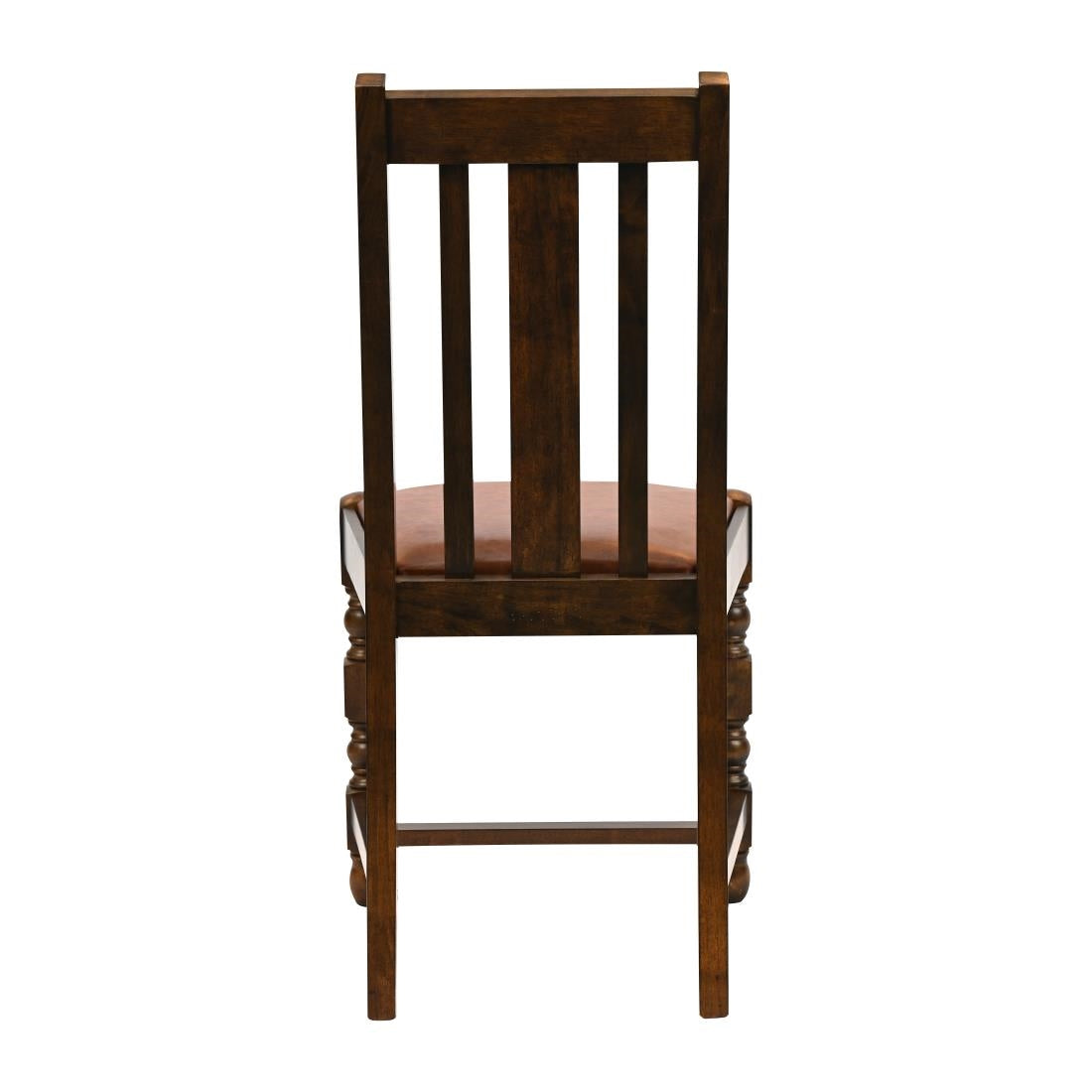 JA265 Thame Dining Chair in Vintage Wood with Bison Tan Seat (6 Pack)