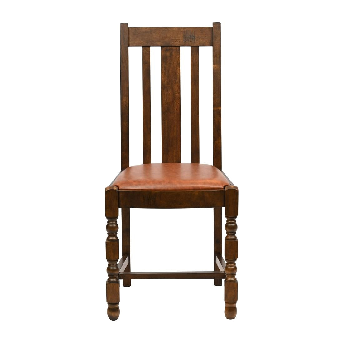 JA265 Thame Dining Chair in Vintage Wood with Bison Tan Seat (6 Pack)