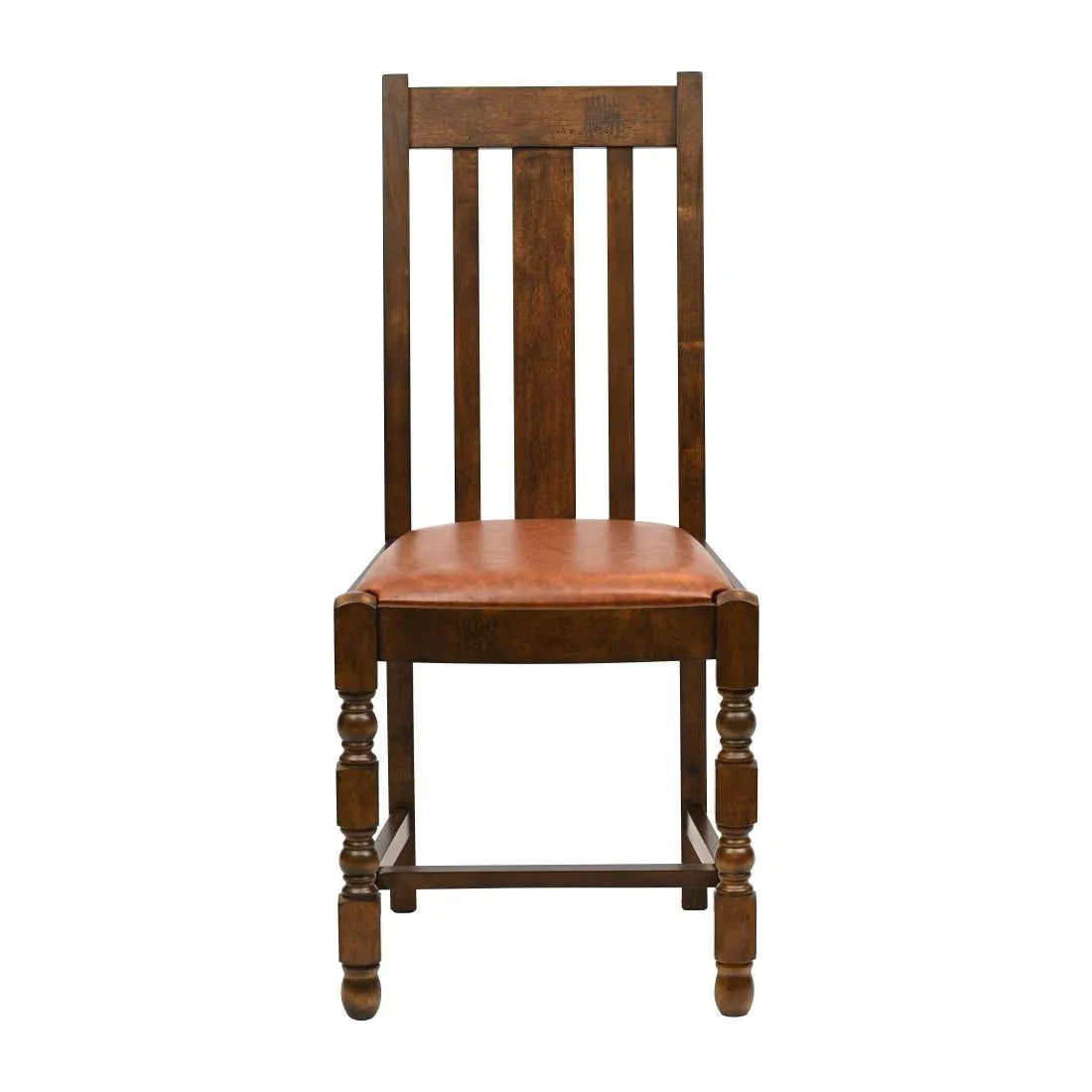 JA265 Thame Dining Chair in Vintage Wood with Bison Tan Seat (6 Pack)