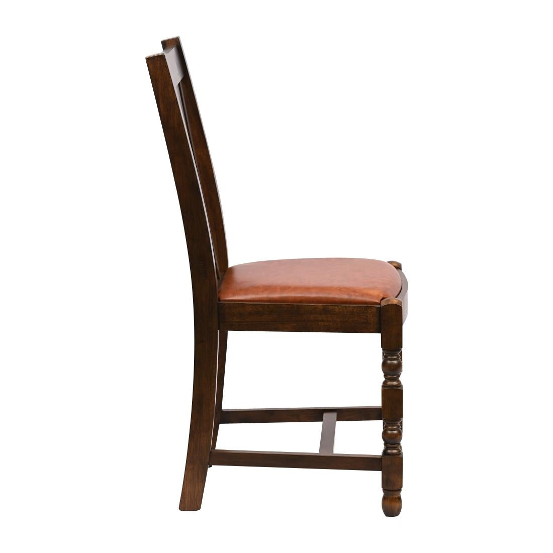 JA265 Thame Dining Chair in Vintage Wood with Bison Tan Seat (6 Pack)