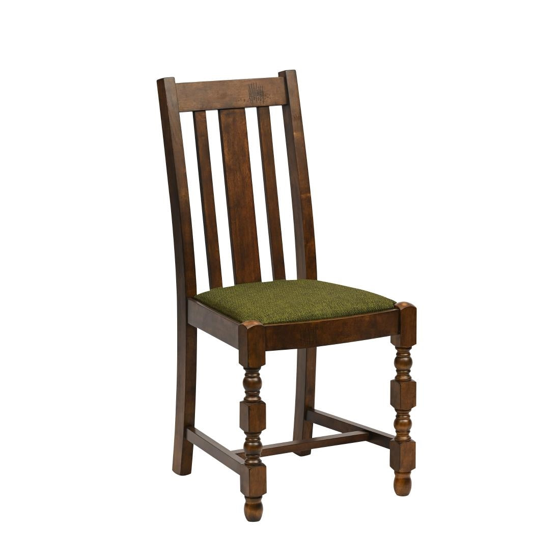 JA268 Thame Dining Chair in Vintage Wood with Shetland Forest Seat (6 Pack)