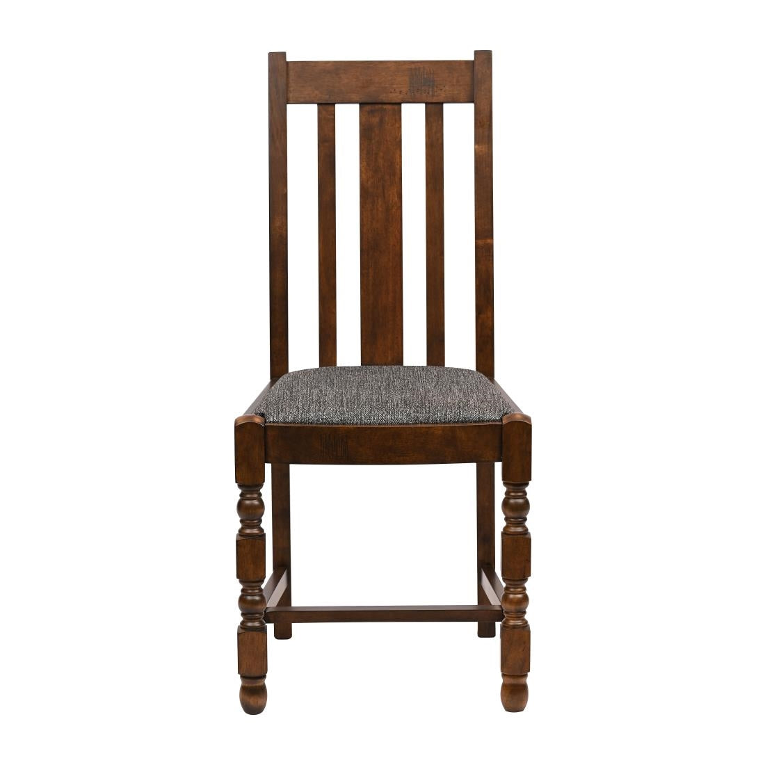 JA269 Thame Dining Chair in Vintage Wood with Shetland Smoke Seat (6 Pack)