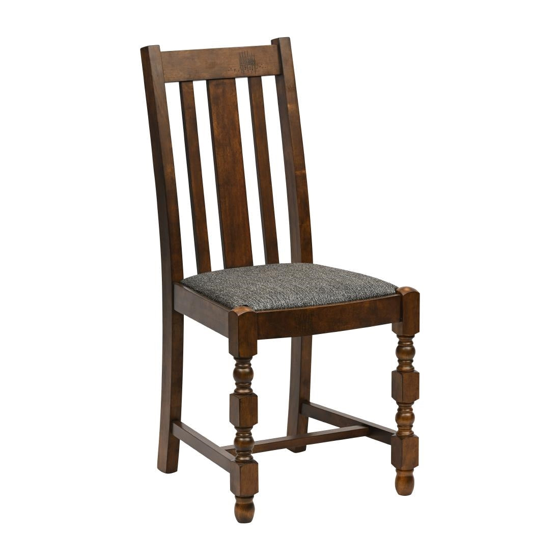 JA269 Thame Dining Chair in Vintage Wood with Shetland Smoke Seat (6 Pack)