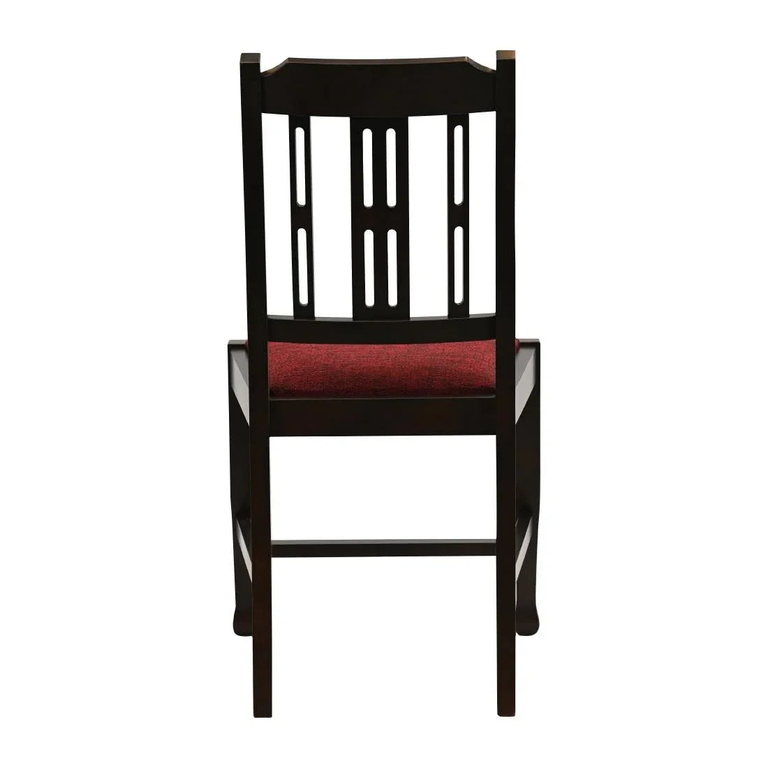 JA278 Lattice Back Dining Chair in Dark Walnut with Shetland Scarlett Seat (6 Pack)