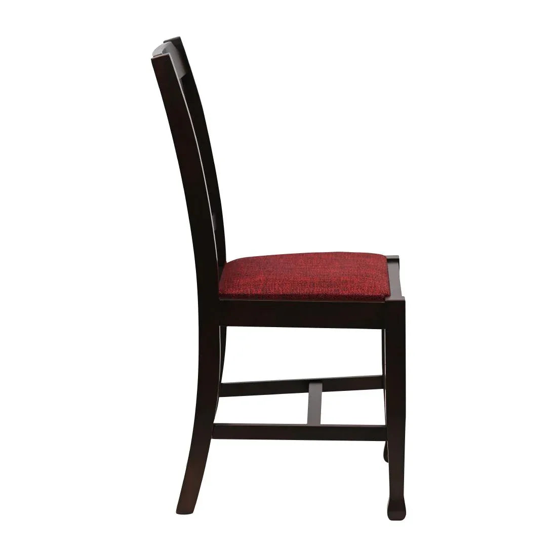 JA278 Lattice Back Dining Chair in Dark Walnut with Shetland Scarlett Seat (6 Pack)