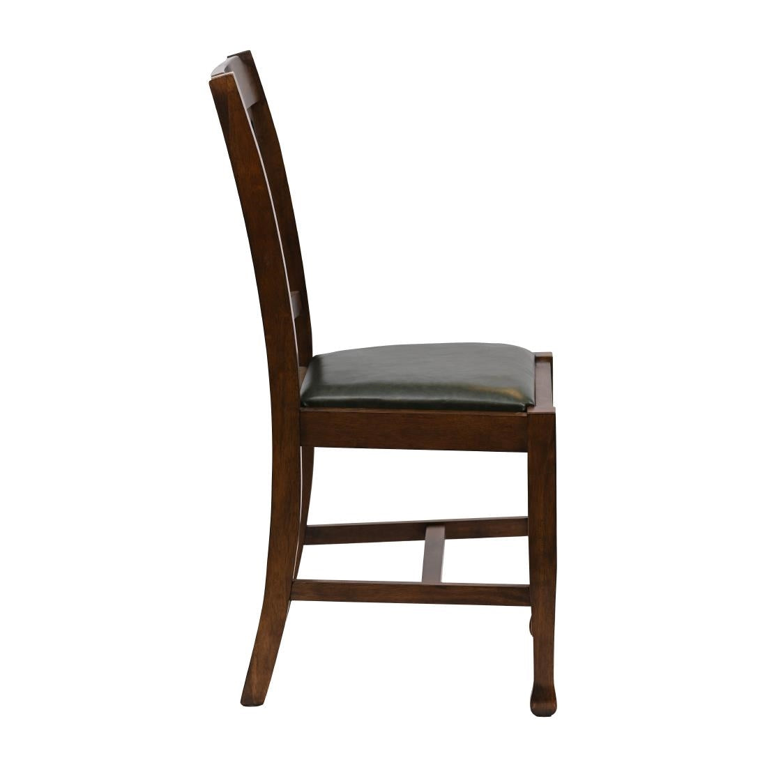 JA282 Lattice Back Dining Chair in Vintage Wood with Bison Cedar Seat (6 Pack)