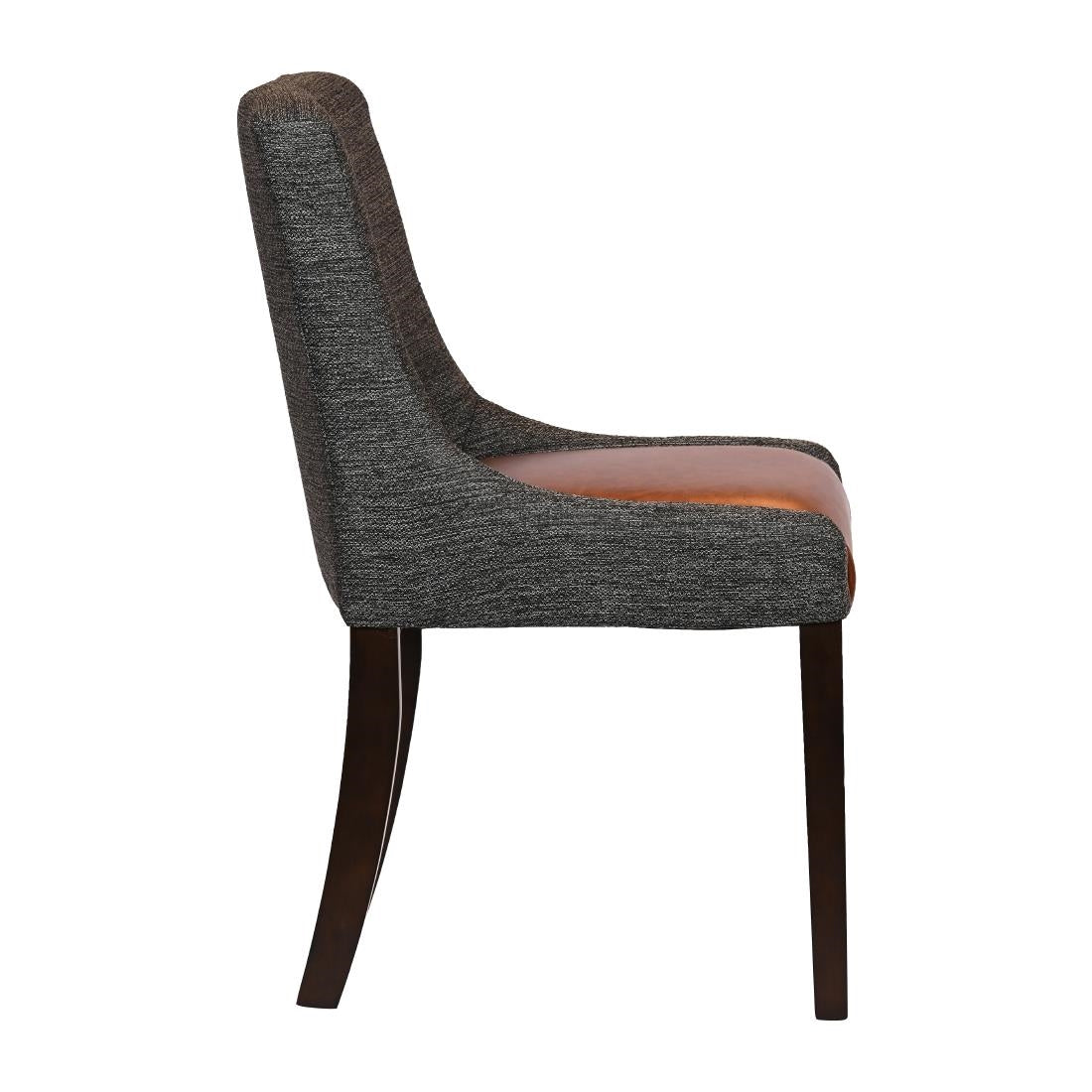 JA289 - Bath Walnut Dining Chair with Smoke Back & Tan Seat (6 Pack)